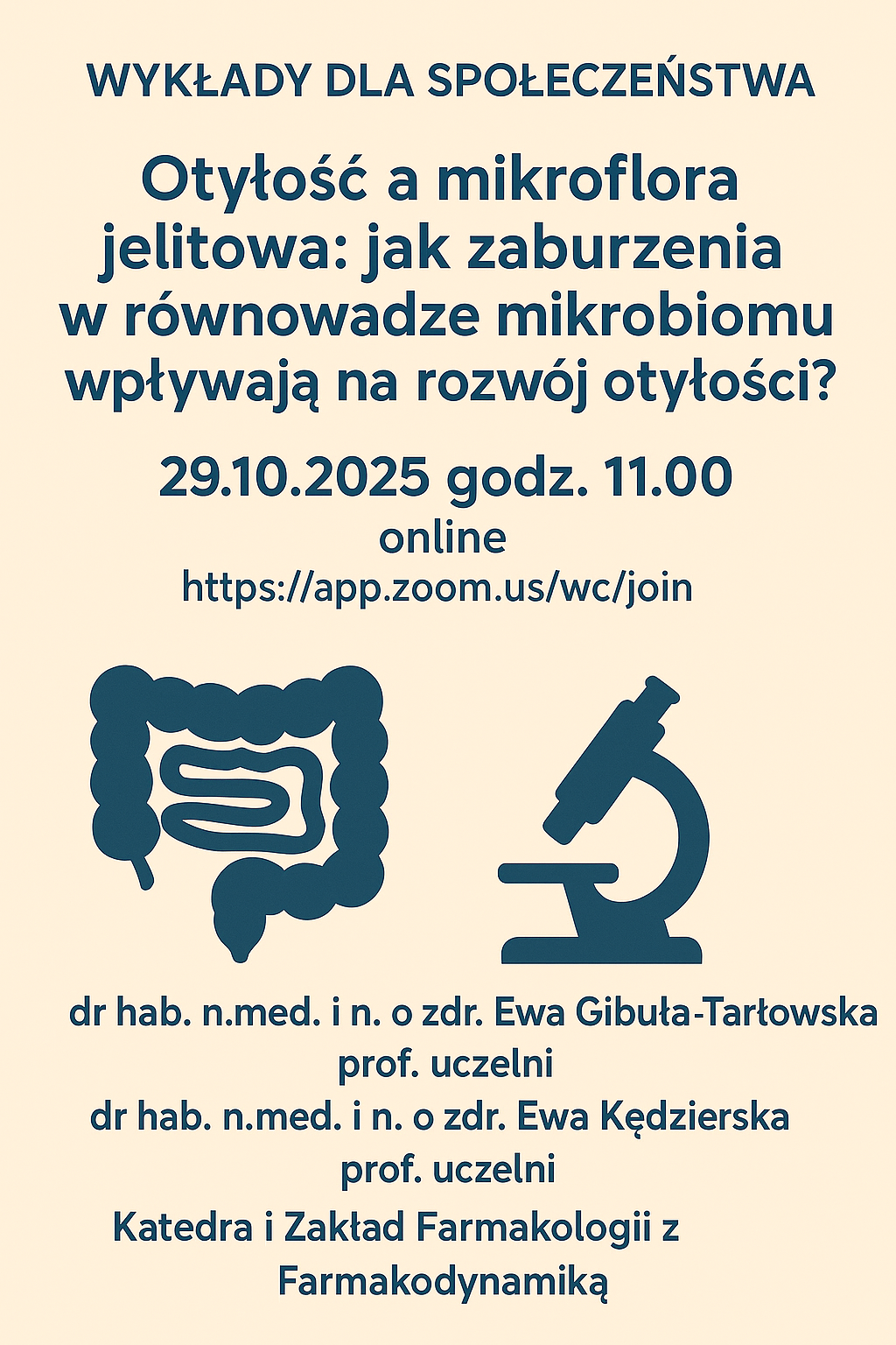 grafika promująca wykład dla społeczeństwa 29.10.2025 godz. 11:00